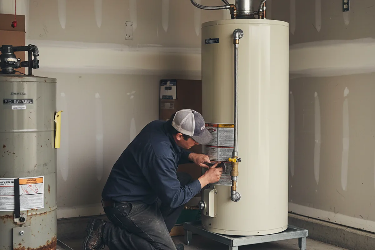 Water heater and shutoff valve replacement in Scotts Hill