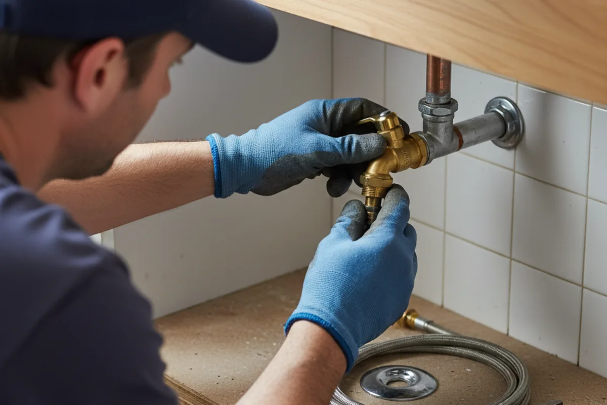 Shutoff valve and fitting work during Faucet and Fixture Repair in Scotts Hill